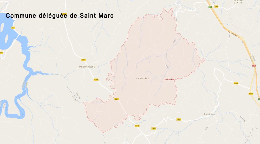 Carte commune-deleguee-saint-marc